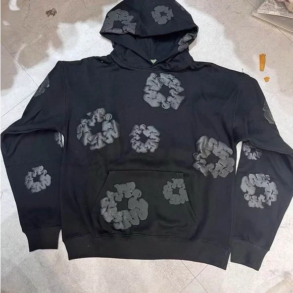 denim brand | Other | Denim Tears Cotton Wreath Hoodieblack